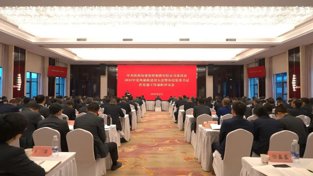 陕西农发集团党委召开2025年党风廉政建设大会暨基层党委书记抓党建工作述职评议会
